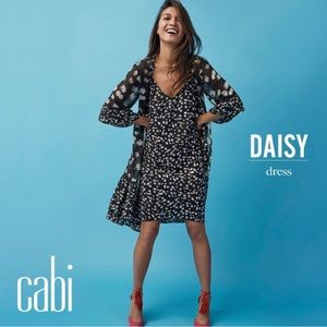 Cabi black floral sundress size small